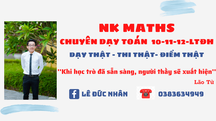 NK MATHS - Lớp Toán thầy Nhân - Hình ảnh 1