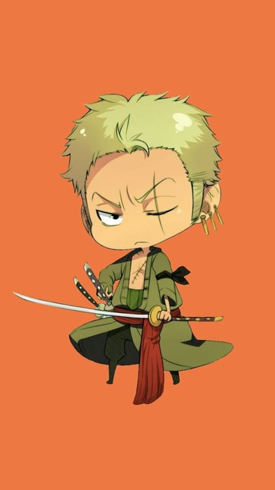 Ảnh Nền Chibi Zoro Dễ Thương