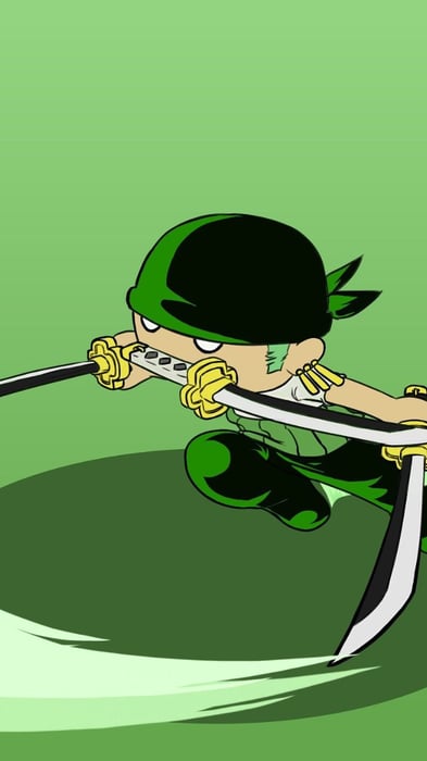 Ảnh Nền Chibi Zoro Đáng Yêu