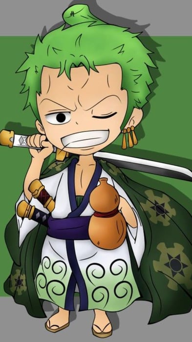 Ảnh Nền Chibi Zoro Dễ Thương