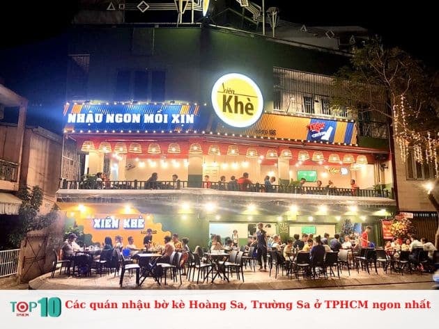 Các quán nhậu bờ kè Hoàng Sa, Trường Sa ở TPHCM nổi bật nhất