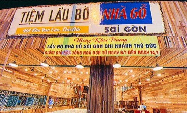 Nhà Gỗ Sài Gòn - Lẩu bò