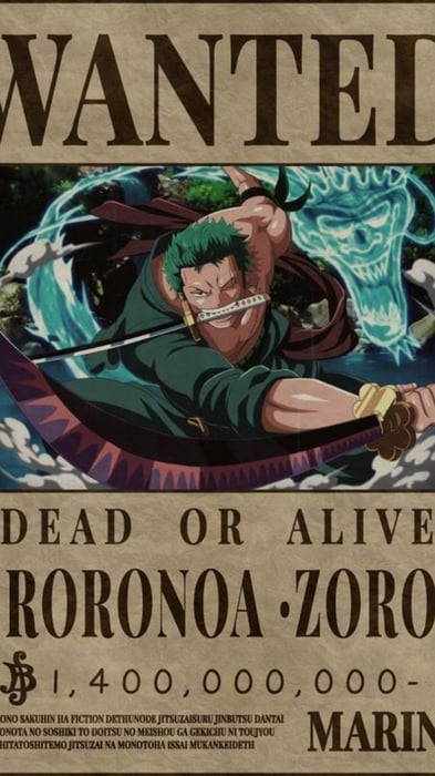 Ảnh Truy Nã Zoro Ấn Tượng