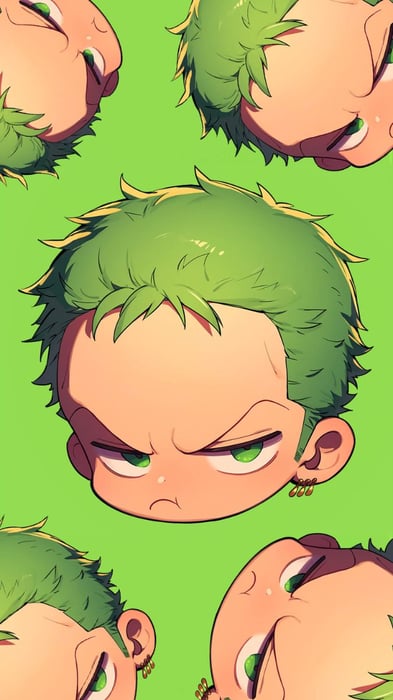 Hình Nền Chibi Zoro Đáng Yêu