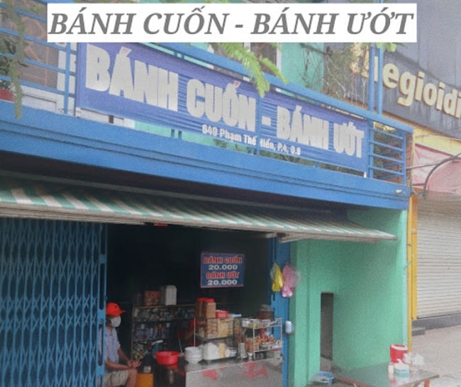 Bánh cuốn Quận 8 cô Phượng