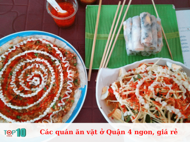 Các quán ăn vặt ở Quận 4 ngon, giá rẻ