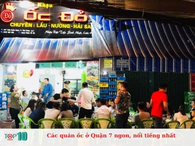 Danh sách các quán ốc nổi bật và ngon nhất ở Quận 7