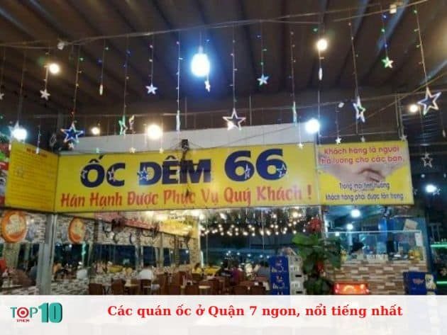 Những quán ốc nổi bật và ngon nhất ở Quận 7