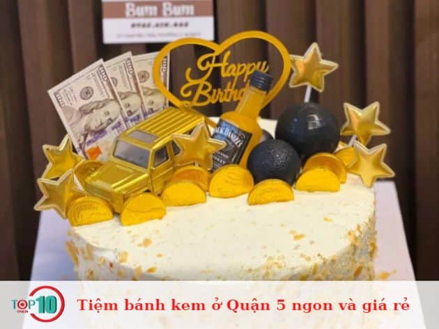 Tiệm bánh kem tại Quận 5 vừa ngon vừa giá cả hợp lý