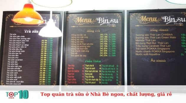 Trà sữa hồng trà Bin Su