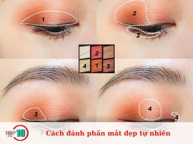 Cách đánh phấn mắt đẹp tự nhiên