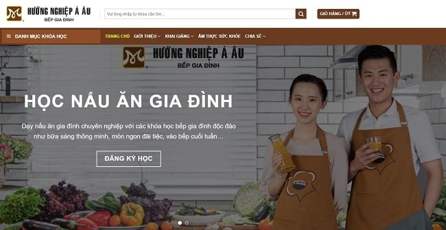 Trang web học nấu ăn - daubepgiadinh