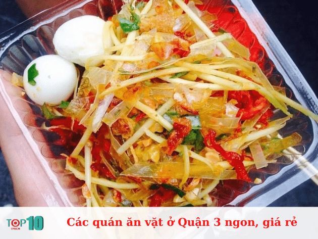 Những quán ăn vặt ngon và giá rẻ tại Quận 3