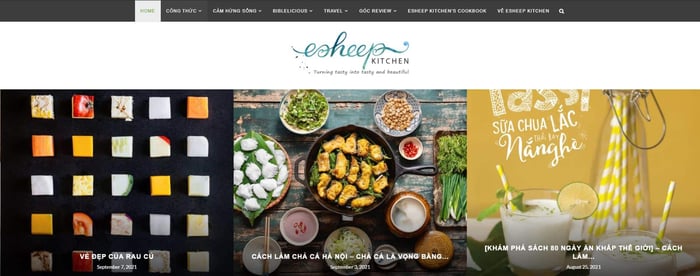 Trang web dạy nấu ăn - .esheepkitchen.com