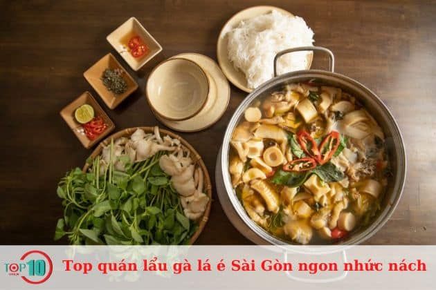 Lẩu gà lá é Hàn Thuyên