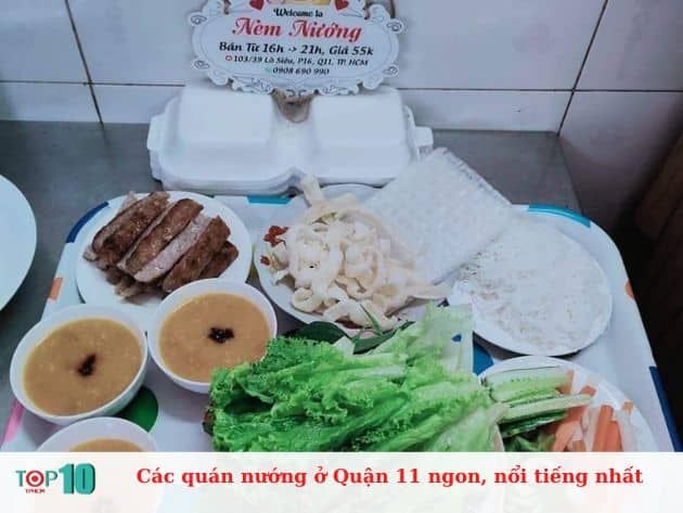 Những quán nướng nổi tiếng và ngon ở Quận 11