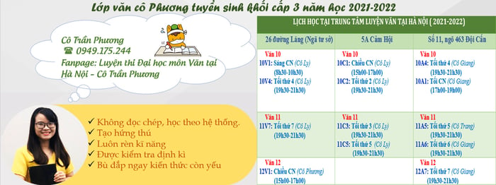 Luyện thi Đại học môn Văn tại Hà Nội - Cô Trần Phương - Hình ảnh 2