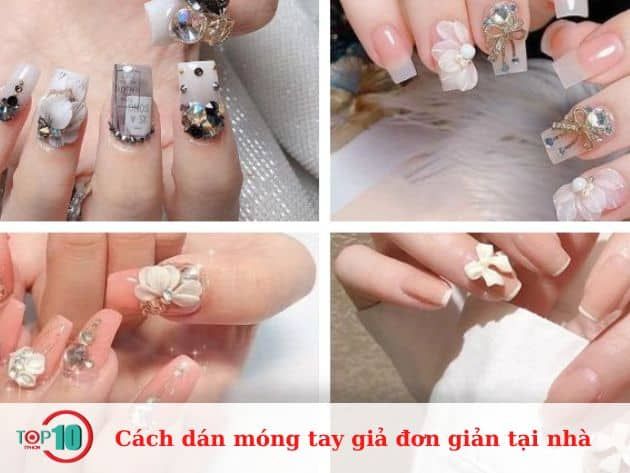 Hướng dẫn cách dán móng tay giả đơn giản tại nhà