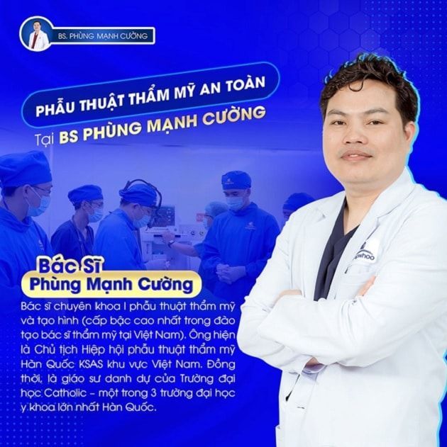 Bác sĩ Phùng Mạnh Cường là chuyên gia xuất sắc trong lĩnh vực phẫu thuật thẩm mỹ.