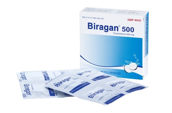 Biragan nằm trong danh sách 10 loại thuốc hạ sốt phổ biến nhất dành cho người lớn