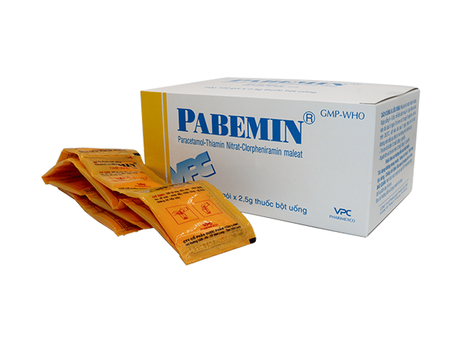 Pabemin nằm trong Top 10 loại thuốc hạ sốt phổ biến nhất dành cho người lớn