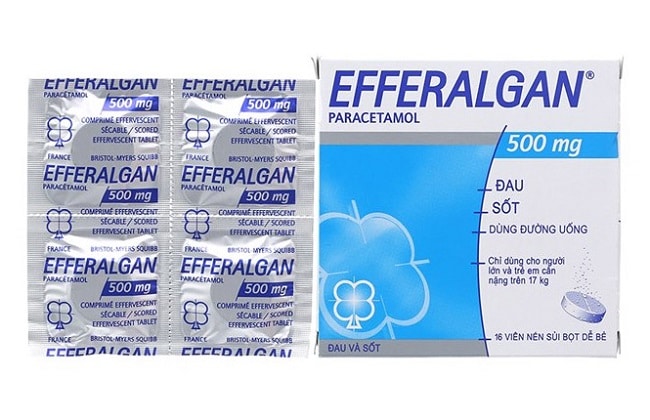 Efferalgan nằm trong danh sách 10 thuốc hạ sốt phổ biến nhất cho người lớn