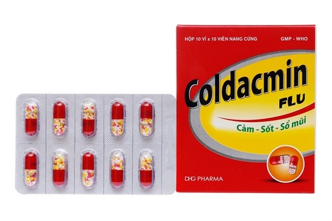 Coldacmin nằm trong Top 10 loại thuốc hạ sốt phổ biến nhất dành cho người lớn