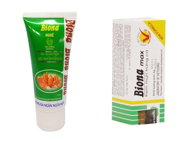 Kem trị mụn Bionamax và Biona Nghệ nằm trong danh sách Top 10 Thuốc / Kem trị mụn hiệu quả giá rẻ nào tốt nhất hiện nay