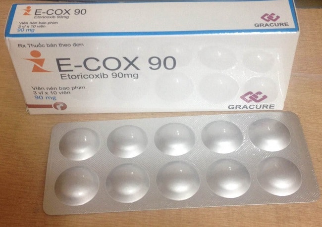 E - cox 90 nằm trong Top 10 loại thuốc hạ sốt phổ biến nhất dành cho người lớn