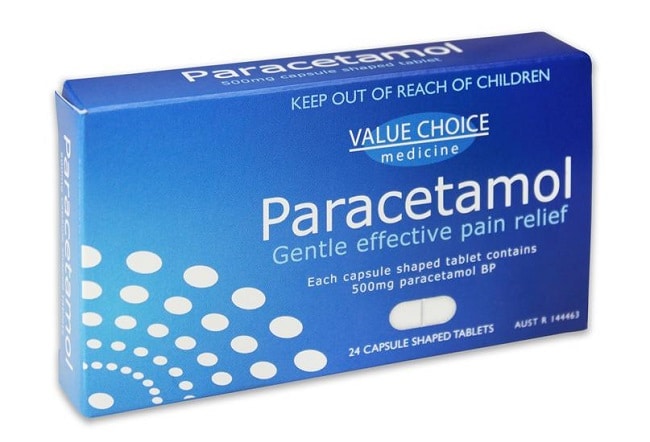 Paracetamol nằm trong danh sách 10 thuốc hạ sốt phổ biến nhất cho người lớn