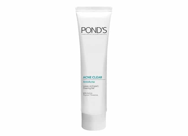 Kem trị mụn Pond’s acne clear Anti-acne Leave – On expert clearing Gel nằm trong danh sách Top 10 Thuốc / Kem trị mụn hiệu quả giá rẻ tốt nhất hiện nay