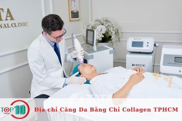 Căng da mặt bằng chỉ collagen tốt nhất tại Sài Gòn | Nguồn: Thẩm mỹ viện Tata International Clinic