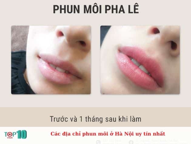 Những địa chỉ phun môi uy tín nhất tại Hà Nội