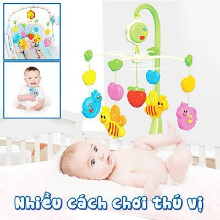 Bộ treo nôi và cũi cho bé phát nhạc Antona hình ảnh 2