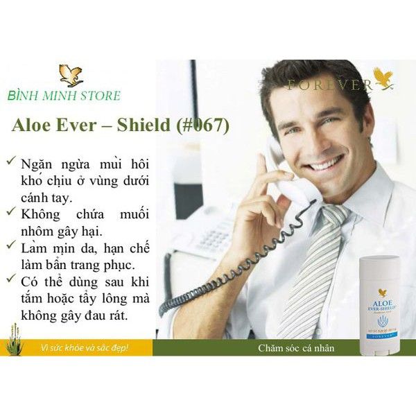 Sáp khử mùi không muối nhôm Aloe Ever–Shield, hình ảnh 2