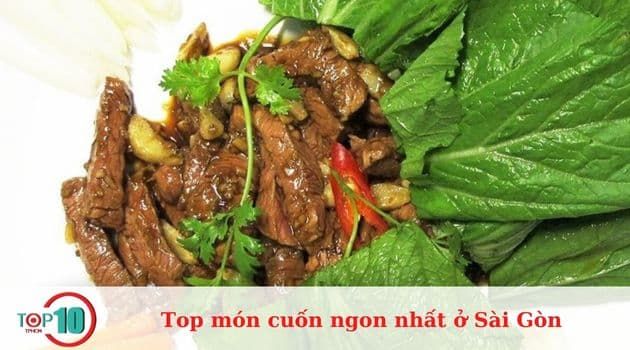 Bò Cuốn Cải Xanh