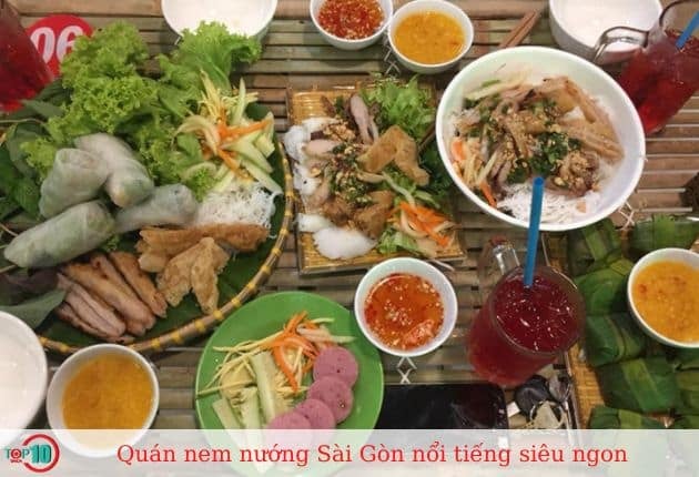 Nem nướng và Bún thịt nướng Mr Nem