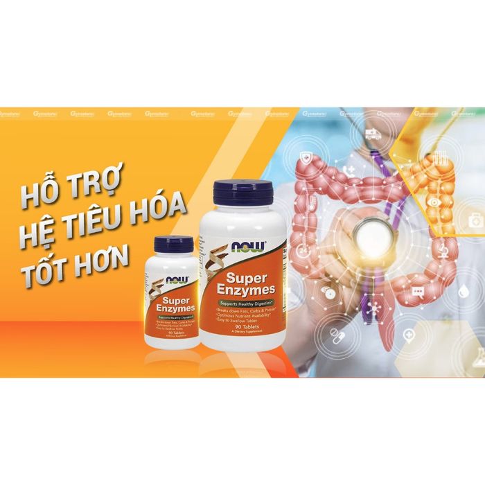 Men tiêu hóa Now Super Enzymes hình ảnh 1