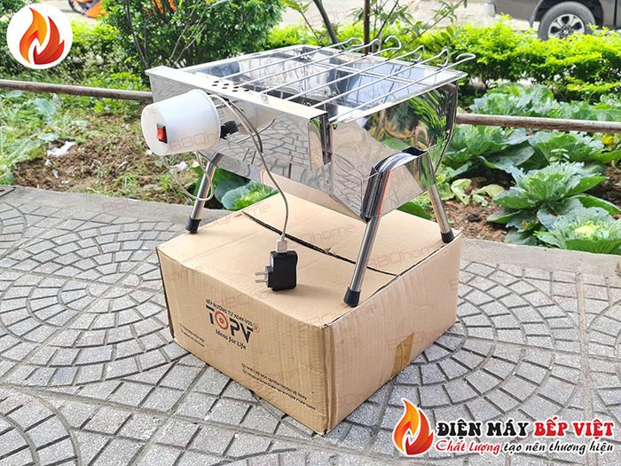 Hình ảnh bếp nướng than hoa Tự Xoay V5S 1