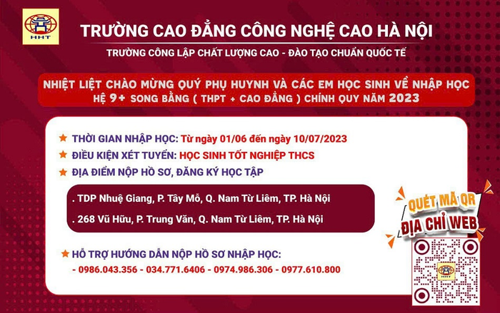 Hình ảnh 1 của Trường Cao đẳng Công nghệ cao Hà Nội