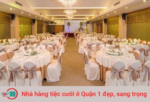 Nhà hàng tiệc cưới tại quận 1 với không gian thiết kế đẹp mắt và sang trọng