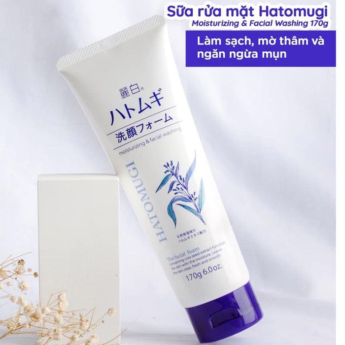 Hình ảnh sữa rửa mặt Hatomugi 1