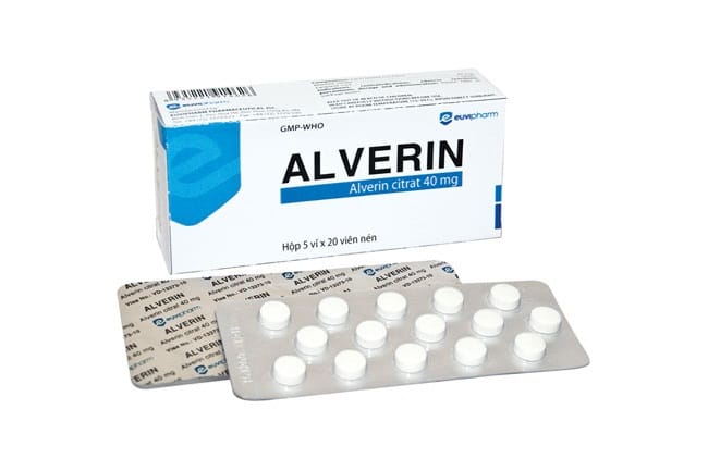 Alverin nằm trong danh sách 5 loại thuốc giảm đau bụng kinh tốt nhất được bác sĩ khuyến nghị