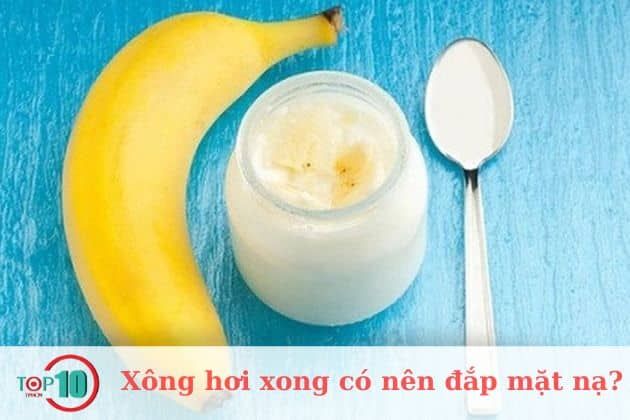 Mặt nạ chuối kết hợp sữa chua