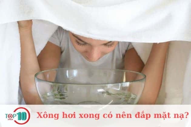 Xông hơi xong có nên đắp mặt nạ ngay không?