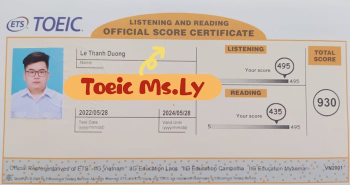 Hình ảnh Lớp TOEIC Ms. Ly - 2