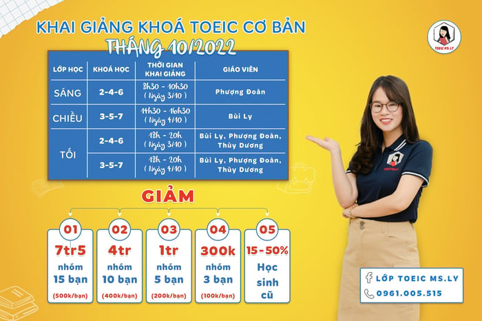 Hình ảnh Lớp TOEIC Ms. Ly - 3