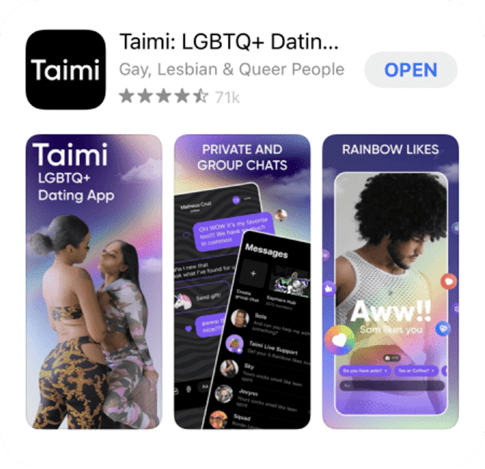 Hình ảnh Taimi - Hẹn hò & Chat LGBTQ+ 1