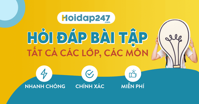 Hoidap247 - Giải Đáp Bài Tập ảnh 1