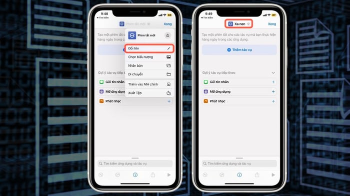 Hướng dẫn sử dụng Shortcuts (Phím tắt) để mở file RAR trên iPhone - Bước 2